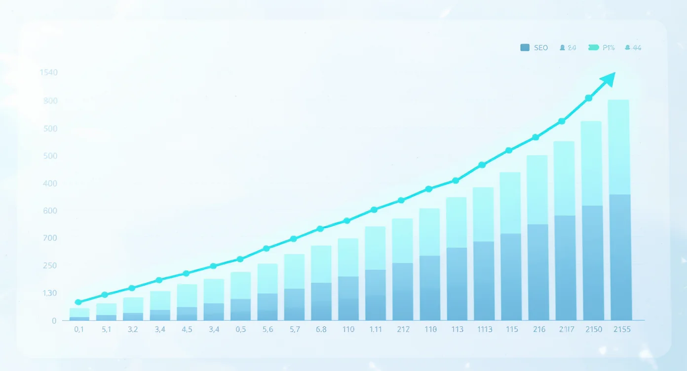 SEO analytics ranking chart